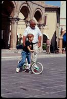 Learning to ride, Montefalco.