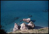 Rocks and ocean, Capo Bonifati.